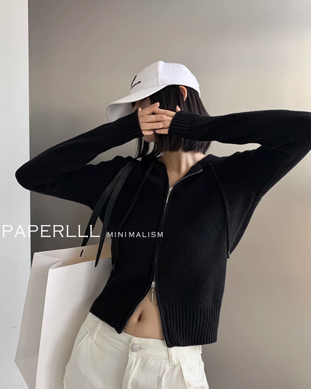 Double Zip Knit Tops PPR0006