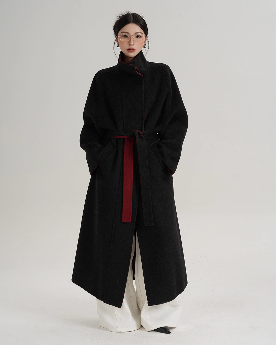 Stand Collar Long Coat SRS0382