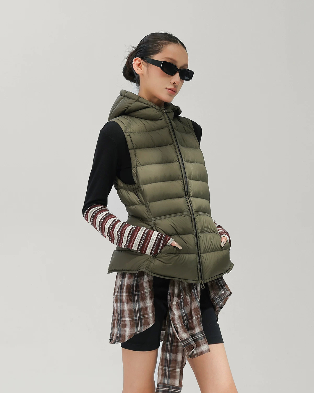 Hooded Down Vest ACS0380