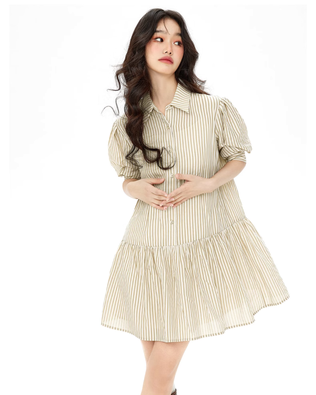 Flare Shirt Dress / Belt Bustier EPU0011