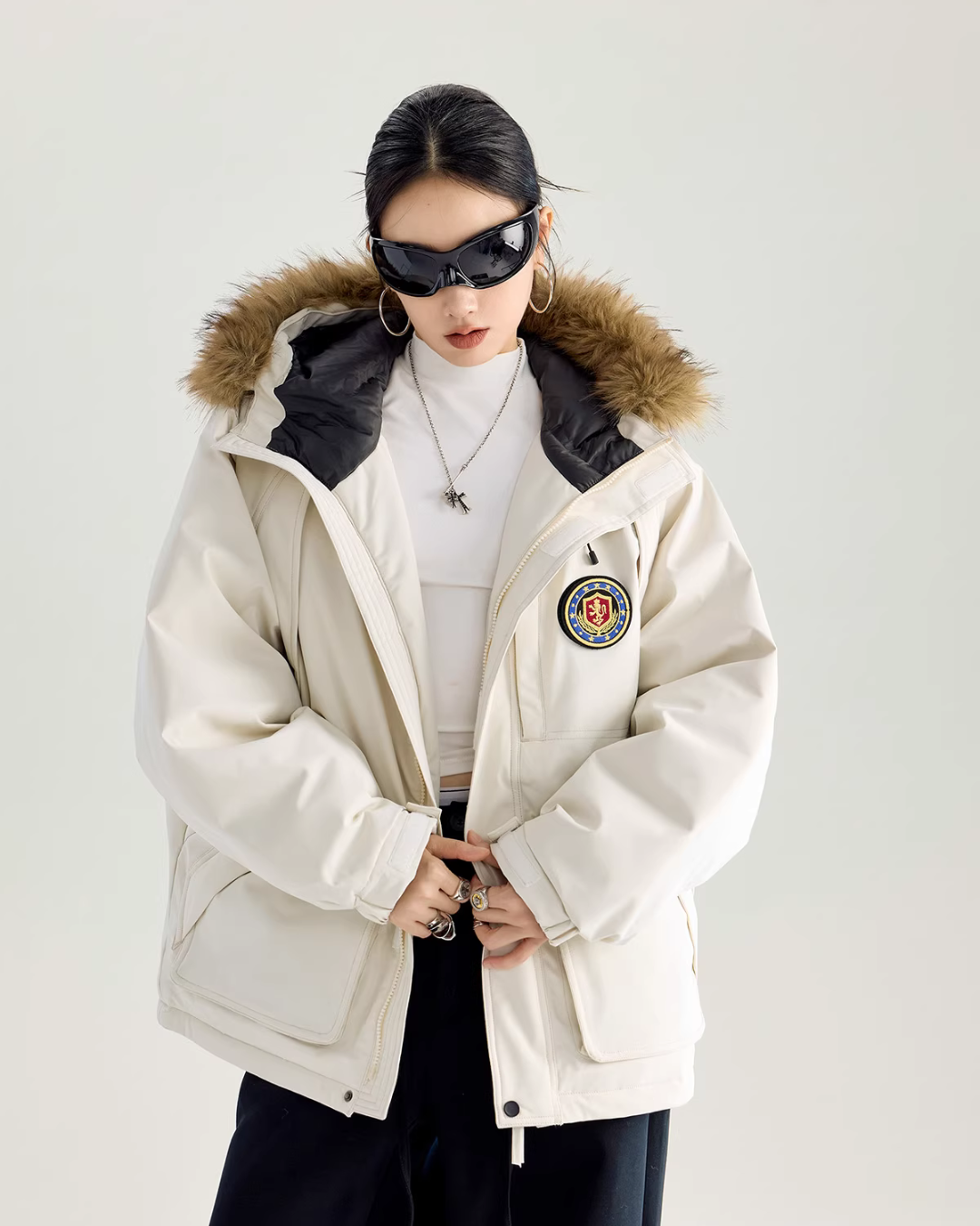 Fur Hood Down Jacket ICM0109