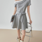 Off-Shoulder Layered Flared Mini Dress FER0277
