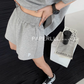 Cotton Loose Short Sleeve / High-Waisted Shorts PPR0010