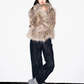 Milk Tea Volume Fur Coat TKC0014