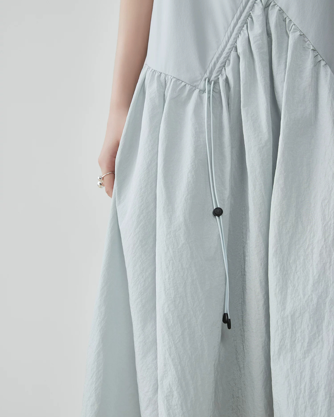 Asymmetric Drape Long Dress FER0279