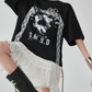 Lace Docking T-Shirt Dress FER0188