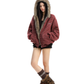 Inner Fur Thin Stripe Zip Hoodie BGS0032