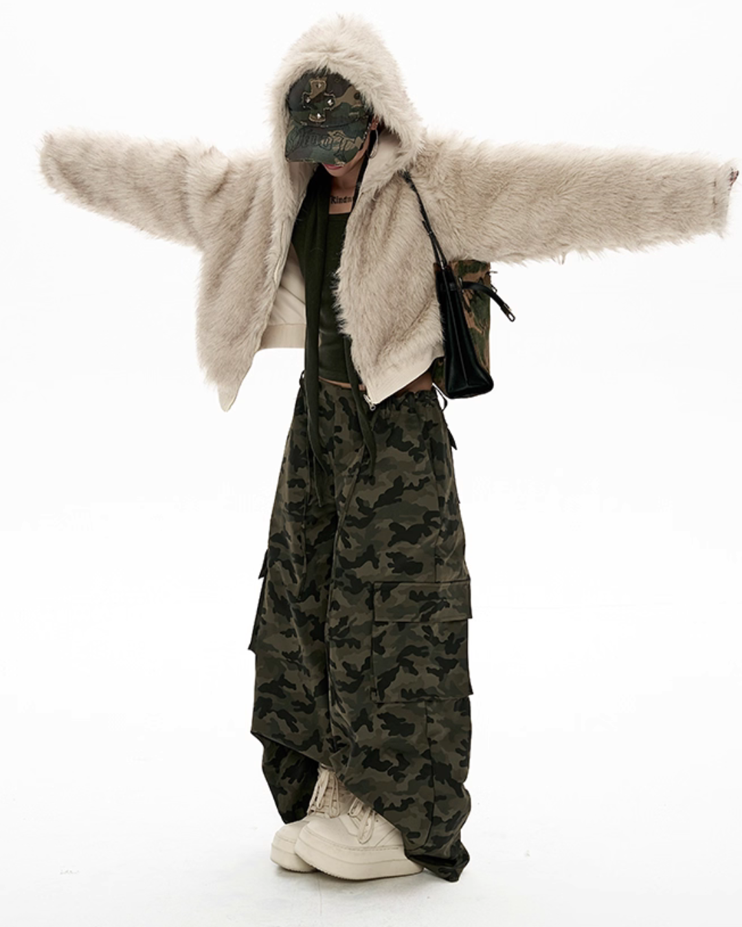 Big Hood Fur Coat ZRS0087