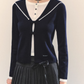 Sailor Collar Layered-Style Top ASG0078