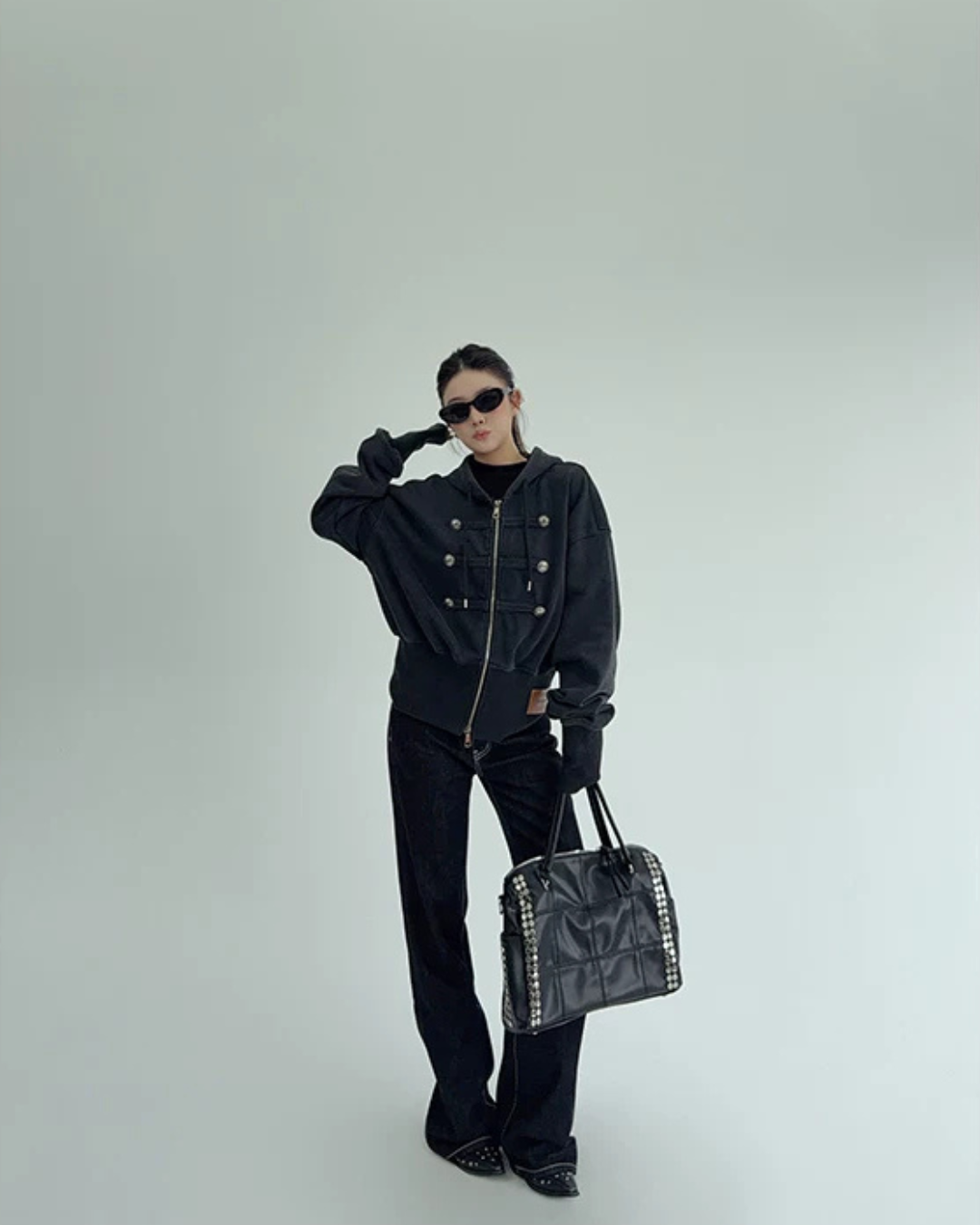 Napoleon-Style Zip-Up Hoodie YLS1071