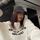 Logo Oversized Long-Sleeve T-Shirt YLS1061