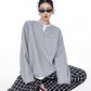 Henry Neck Long Sleeve Top ICM0078