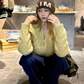 Stand Neck Cable Knit Jacket WWP0021