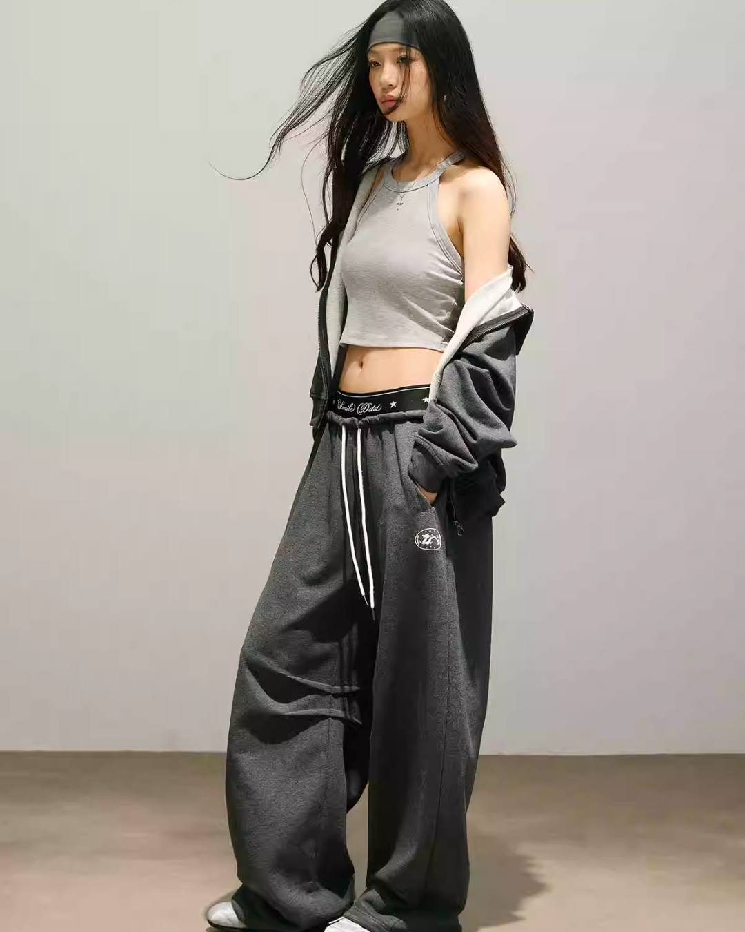 Street Zip Up Hoodie / Double Waist Sweatpants SMD0011