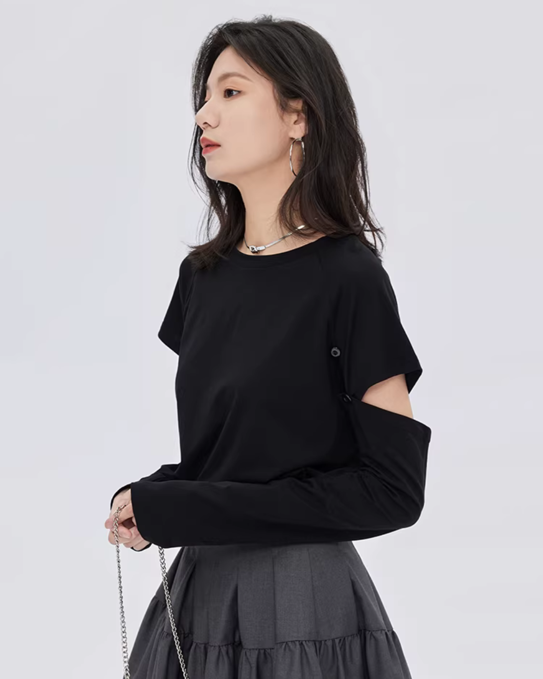Round Neck Long Sleeve T-Shirt SHN0015