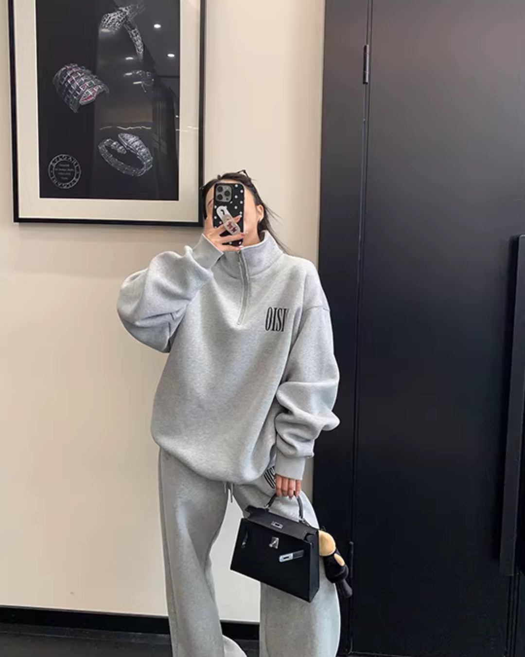 Half-Zip Sweatshirt / Wide Sweatpants YLS1020