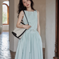 Two Stripe Belt Pastel Dress SMS0014