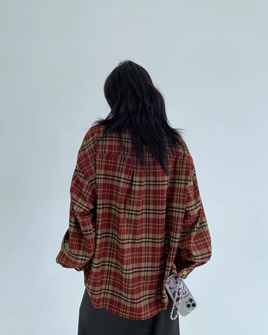 Oversized Check Shirt YLS0900