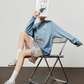 Pearl Light Leopard Long-Sleeve Top/Leopard Skirt LLA0609