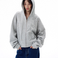 Shiny Sequin Zip Up Hoodie WLS0002