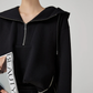 Half-Zip Sailor Collar Top / Wide Pants FER0374