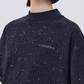 Sequin Mock Neck Short-Sleeve T-Shirt SHN0042