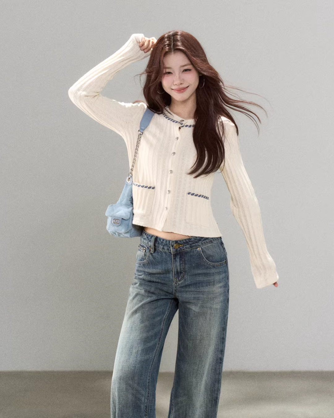 Round Neck Tight Knit Top WDB0025