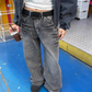 Washed Wide Denim Pants CYE0024