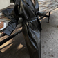 Leather Overfit Long Trench Coat VCY0031