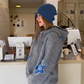 Star Hoodie Knit Jacket CYE0094