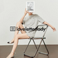 Gray Chiffon Short Sleeve Tops / Short Pants LLA0449