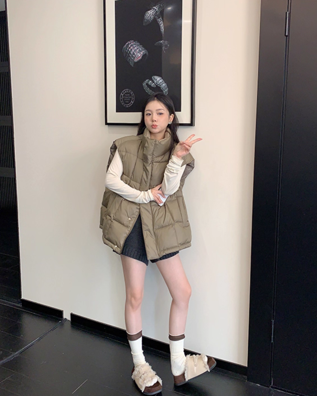Stand Collar Down Vest YLS1006