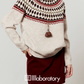 Nordic Crew Neck Knit/Suede Mini Skirt LLA0567