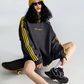 Vintage Striped Crew Neck Tops ICM0058