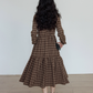 Classic Paid Long Dress VAS0162