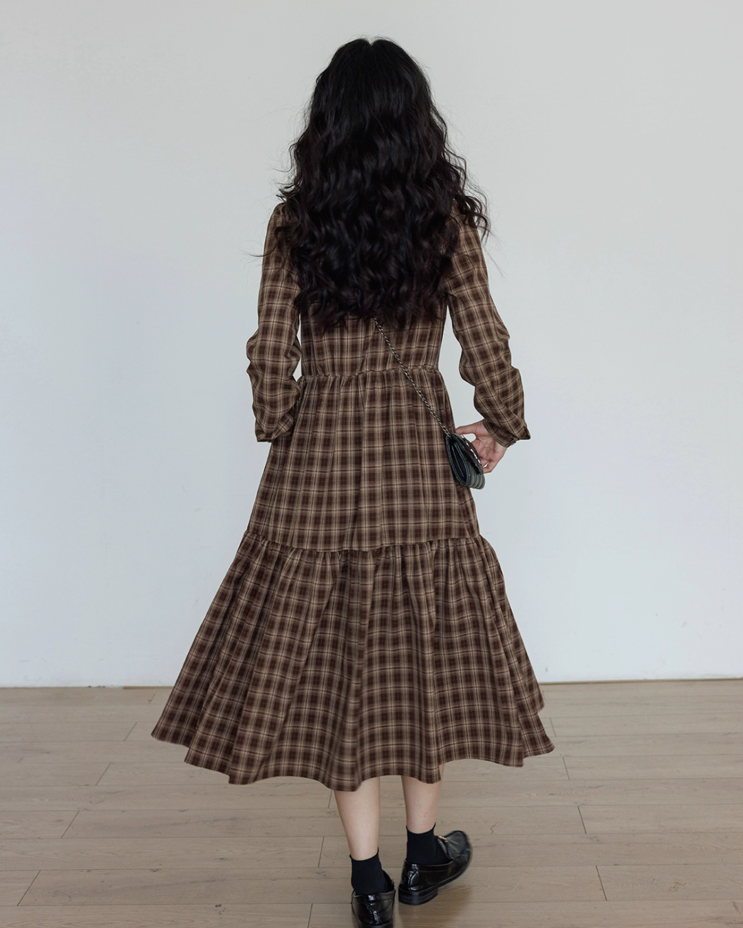 Classic Paid Long Dress VAS0162