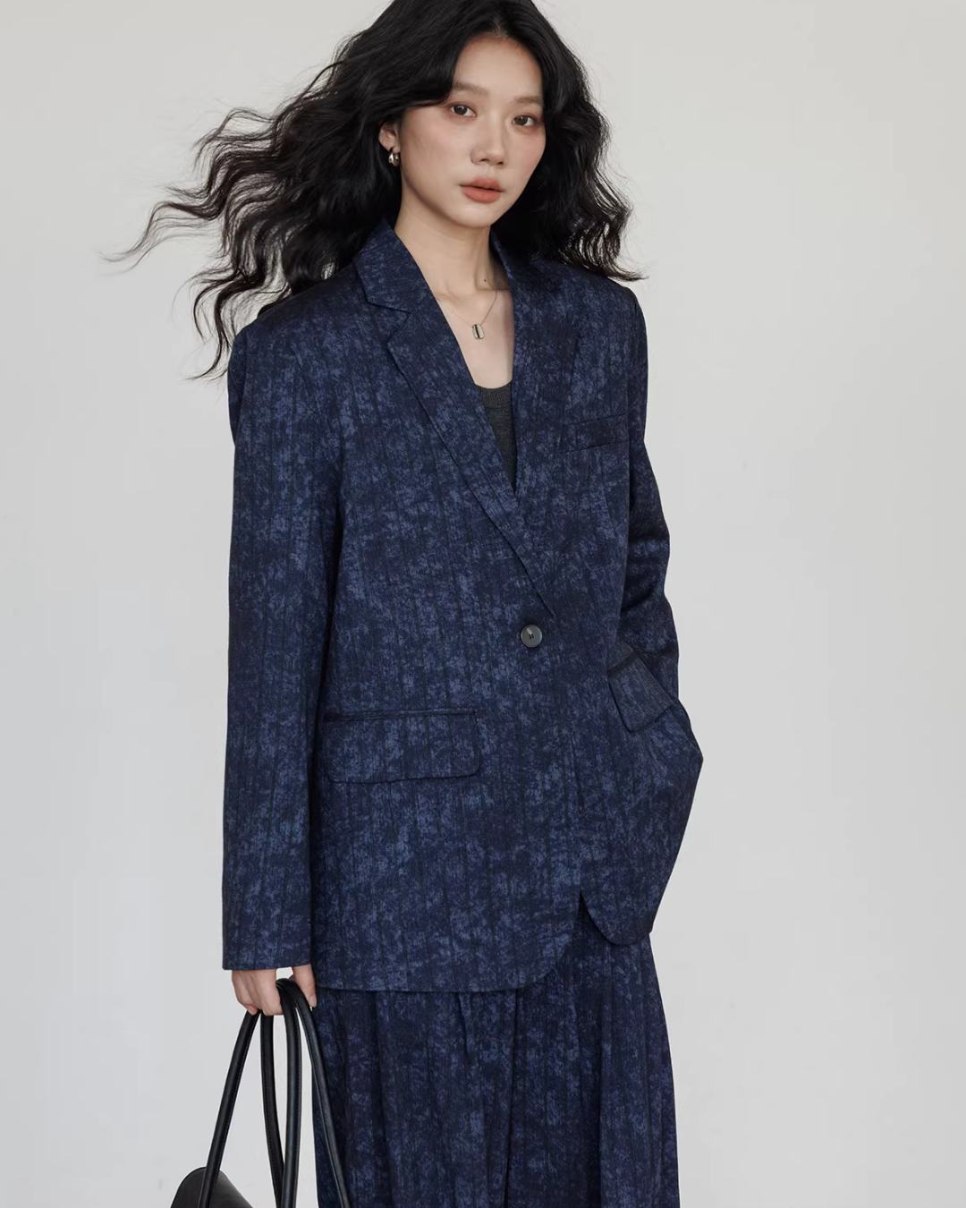 Linen Oversized Casual Jacket/Wide Pants VAS0181