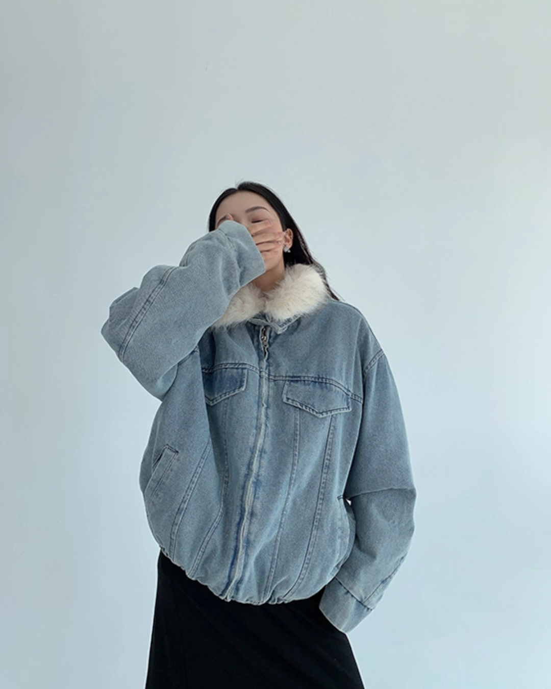 Fur Collar Denim Jacket YLS0994