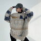 Retro Pattern Damage Knit YLS0716