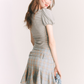 American Retro Ruffle High Waist Skirt GOU0102