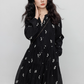 Flower Patterned Flare Dress VAS0146