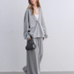 Polka Dot Vest V-Neck Hoodie / Loose Casual Sweatpants ASG0080