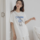 Cat Print Logo T-Shirt VNS0003