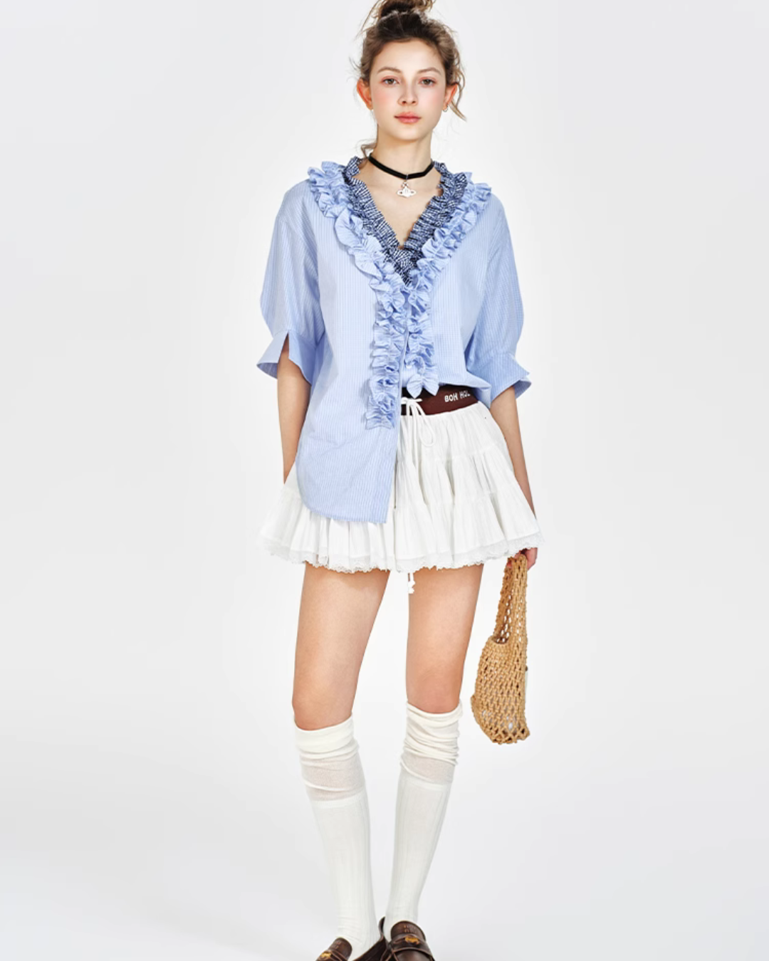 Double Frill Loose Top BHB0007