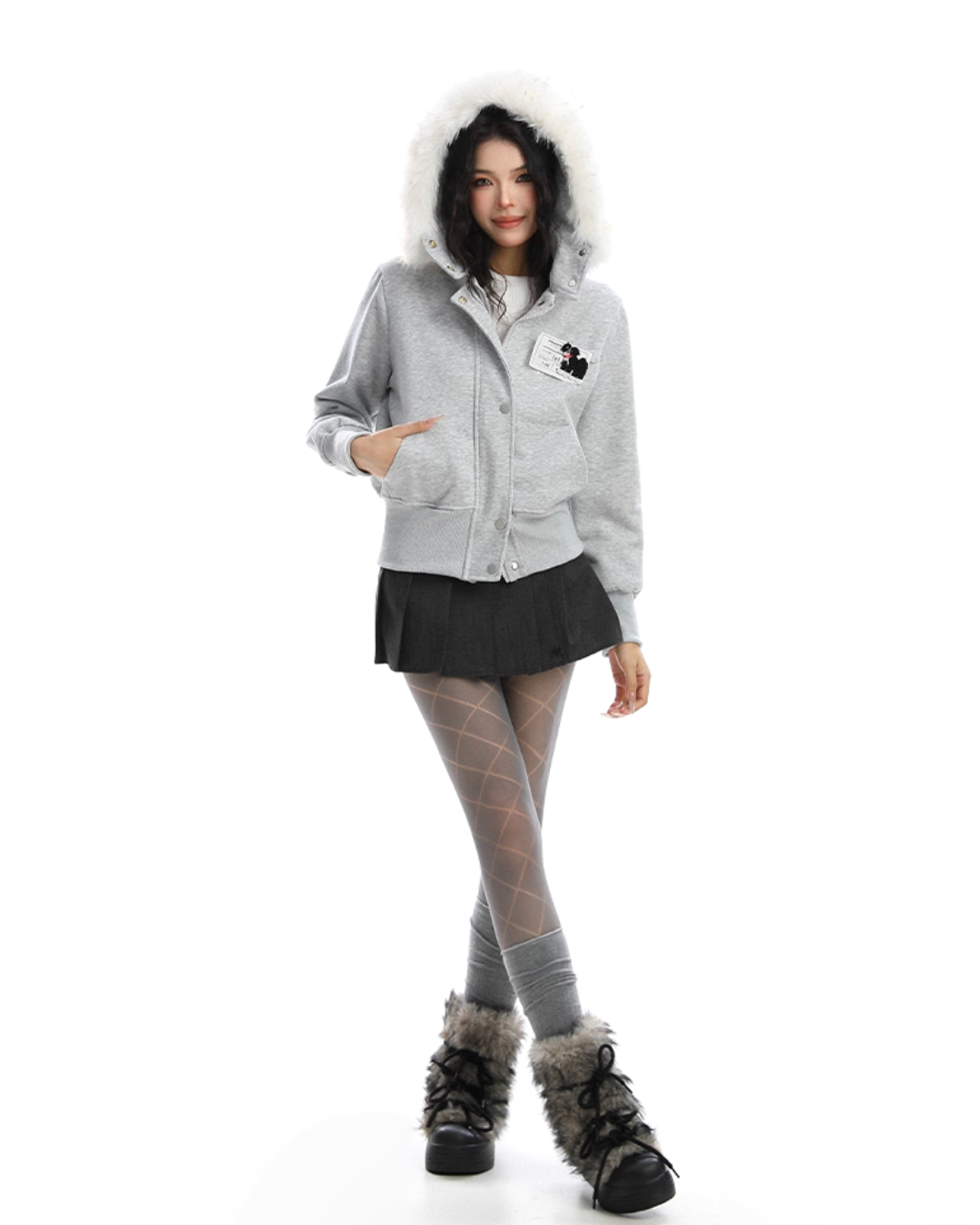 Fur Collar Puppy Short Jacket BGS0024