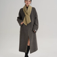 Scarf Collarless Coat SRS0412