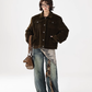 Fur Collar Corduroy Jacket  ACS0351