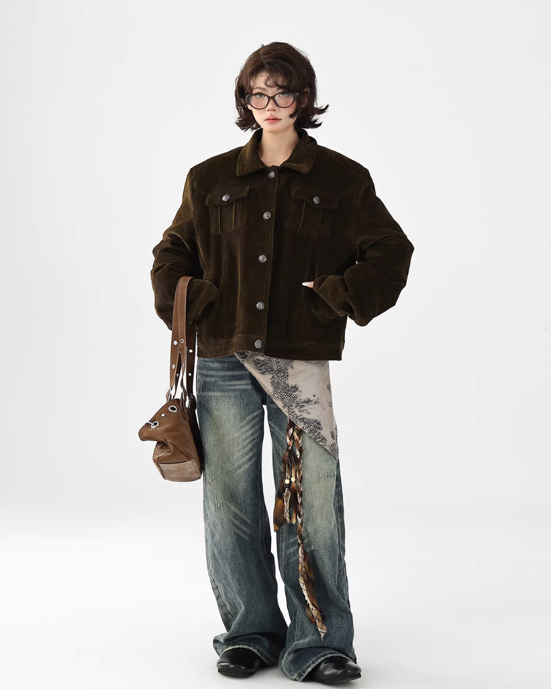 Fur Collar Corduroy Jacket  ACS0351
