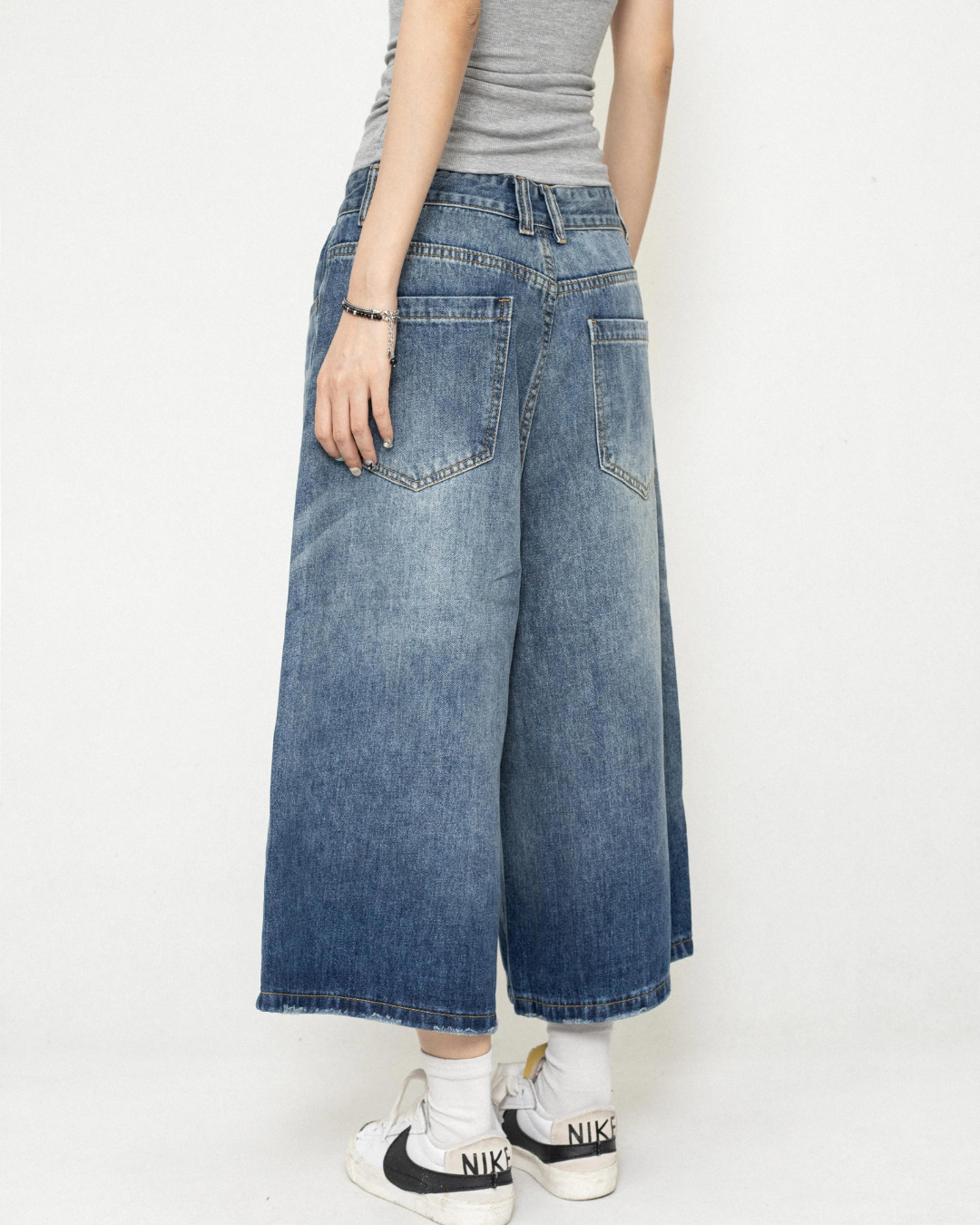 Overwide Half Denim Pants ZRS0067