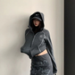 Color-Contrast Stitch Short Jacket YLS1045